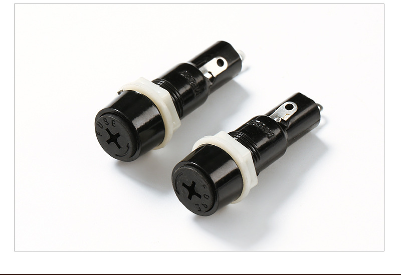 保险丝座mf-527 保险丝座pcb板安装 熔断器座面板式安装保险管座