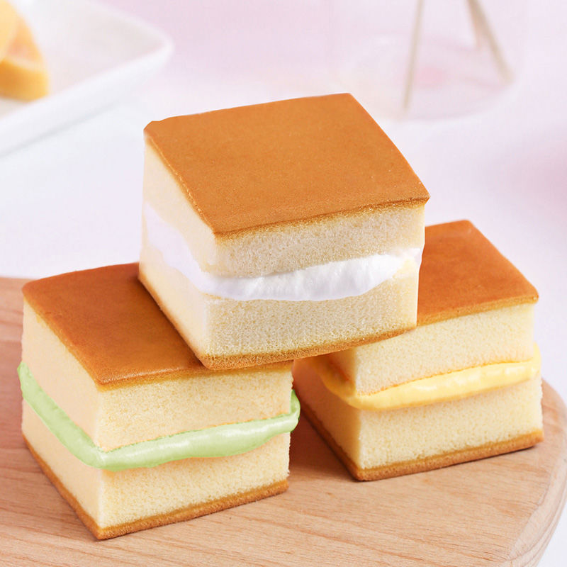 买一箱送一箱夹心面包蛋糕早餐网红小蛋糕点心休闲零食正方形面包