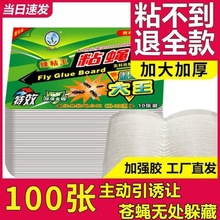 苍蝇贴粘蝇纸沾蚊子苍蝇捕捉器家用一扫光饭店粘蝇板灭蝇中国大陆