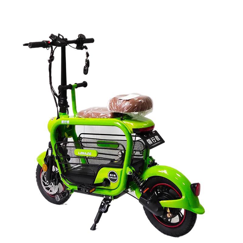 外贸订单两轮电动车领航者电动车迷你款折叠电瓶车时尚锂电车免邮