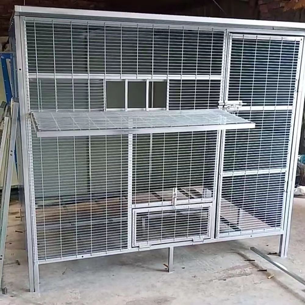 家用户外防锈镀锌鸽子笼鸽笼鸽棚鸽舍拼装组装加粗超鸟笼放飞跳笼