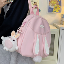 可爱兔子包新款日系ins甜美少女迷你双肩包高颜值儿童春游小背包