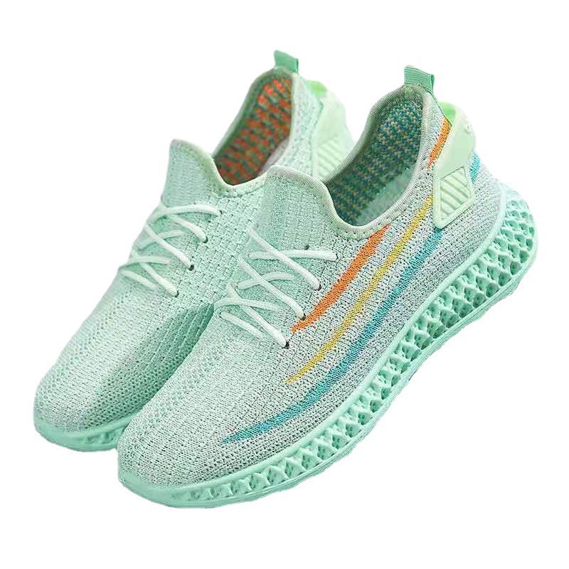 Factory Direct Sales Summer New Breathable Sneaker Women's Korean-Style Fashion Casual Shoes Mesh Surface Shoes Coconut Shoes Women's Shoes Generation