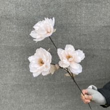 3头洋牡丹西洋玫瑰花婚庆绢花客厅装饰花摆件花假花婚礼布置