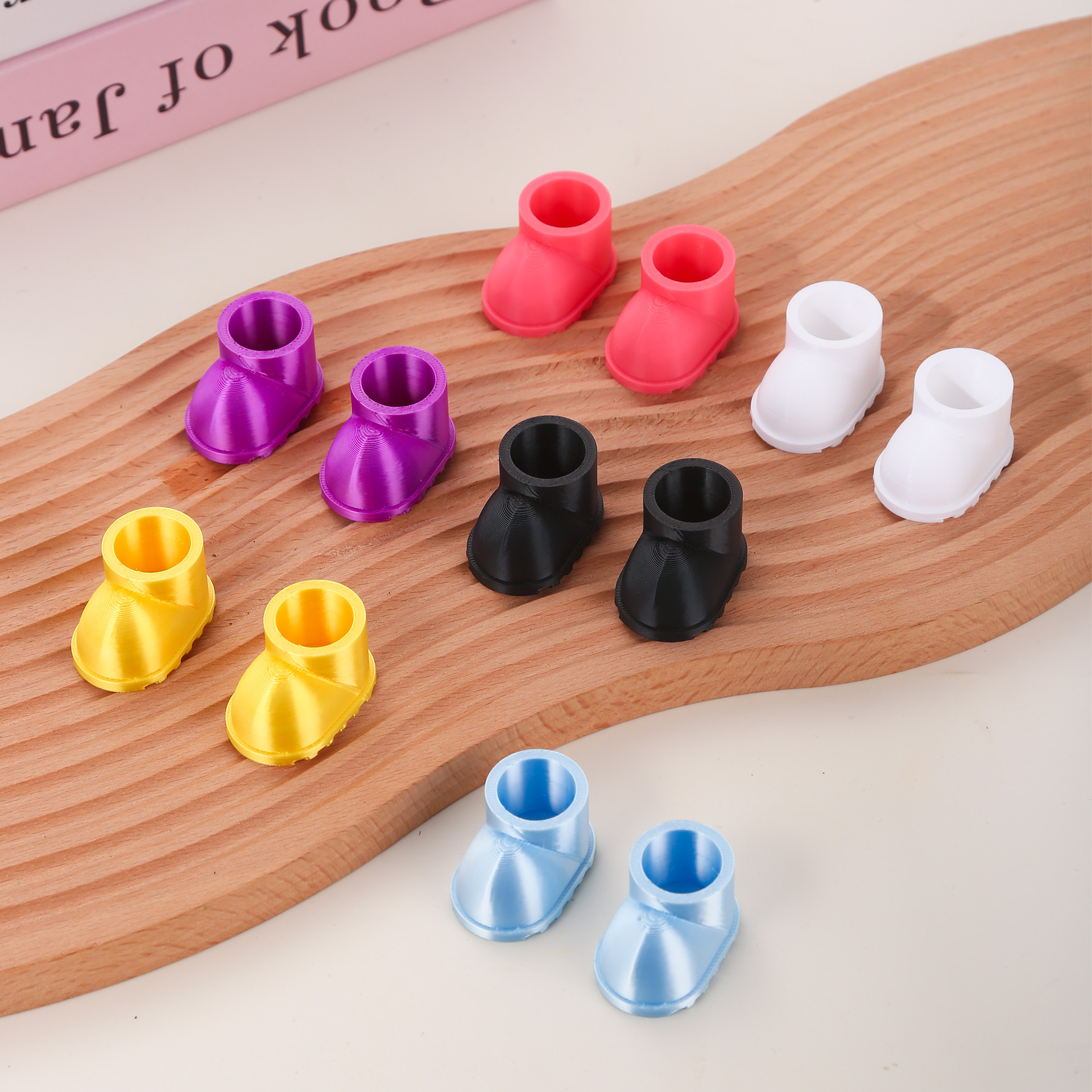 3D现货Labubu娃鞋（不含娃）一二代通用马卡龙搪胶脸拉布布靴子