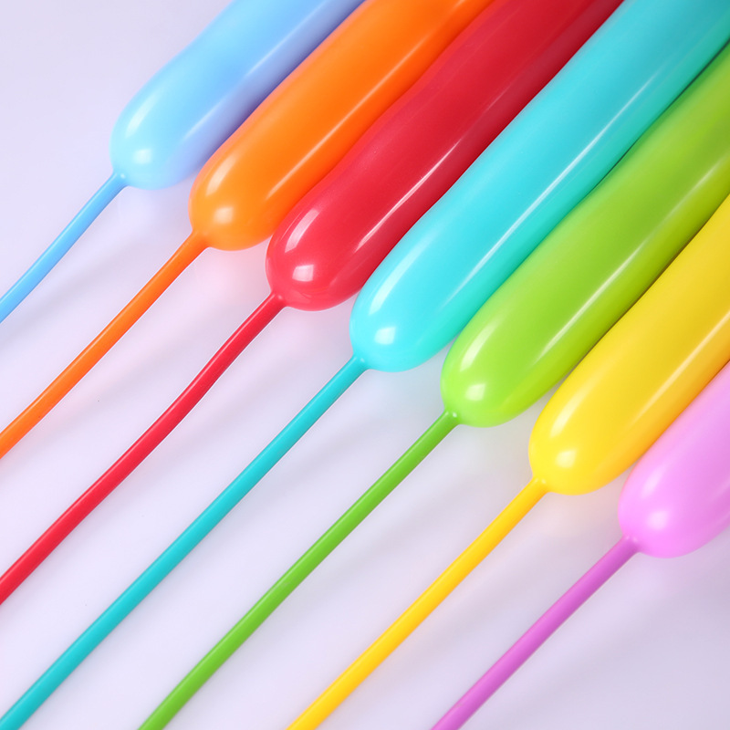 小太子长条气球加厚魔术气球跑江湖地摊景点扎造型气球 长条气球