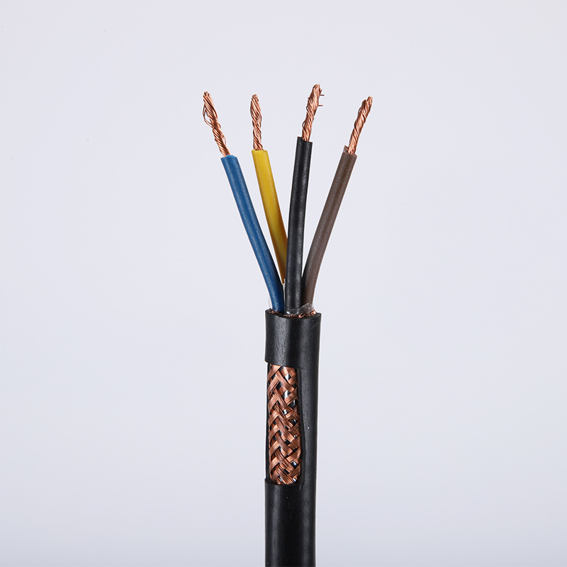 厂家批发rvvp屏蔽线 四芯聚氯乙烯材质屏蔽控制线控制电缆批发