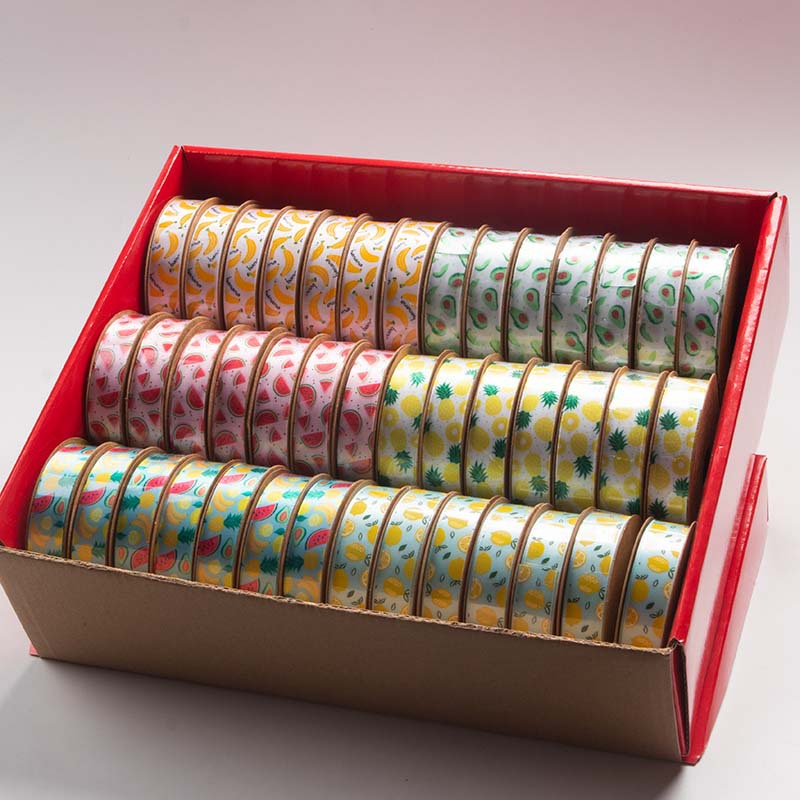 Rainbow Unicorn Series Packaging Tape Gold, Gilding Unicorn Birthday Packaging Gift Band Summer Fruit Ribbon