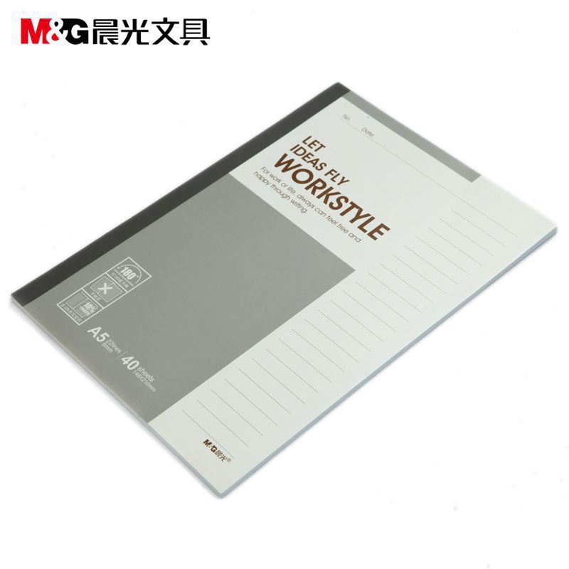 M & G Notebook Notebook Exercise Book Loose Spiral Notebook Hand Account Student Paper Wireless Binding Office Plastic Cover Notebook Wholesale