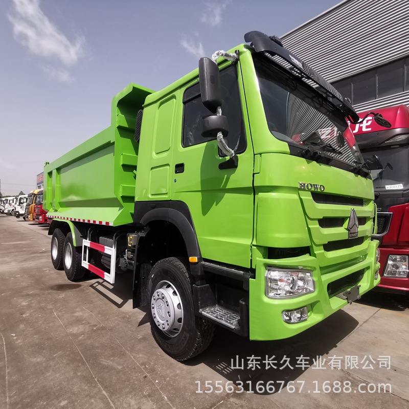 国三出口自卸车 豪沃自卸车371马力375马力 后八轮自卸车 渣土车