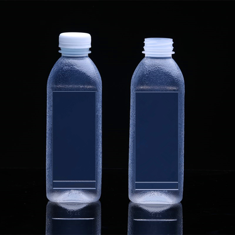 加厚500ml毫升pp塑料瓶耐高温磨砂透明方形饮料瓶子可定制
