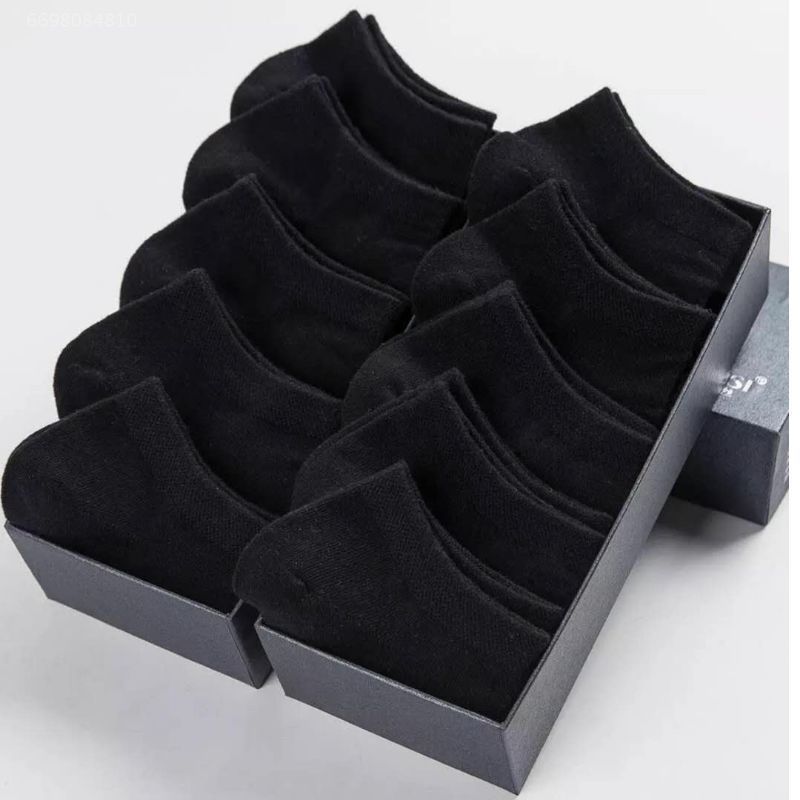 Socks Men's Summer Solid Color Black White Gray Ankle Socks Unisex Low-Cut Breathable Socks Low Cut Socks