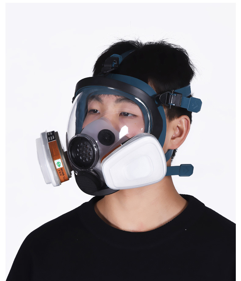 防毒面具全面罩高效打农药防护面罩脸罩防尘全脸头罩放毒呼吸器