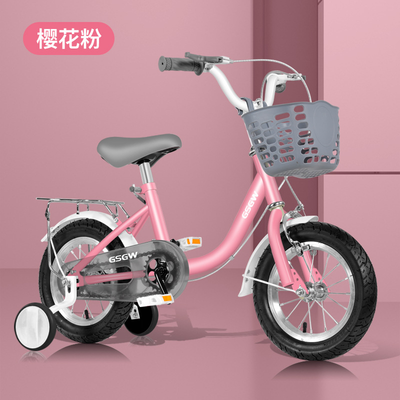 Children's Bicycle Girl 3-6 Years Old 8-9 Kids Girls Baby's Stroller Children's Bicycle Middle and Big Children Princess Bicycle