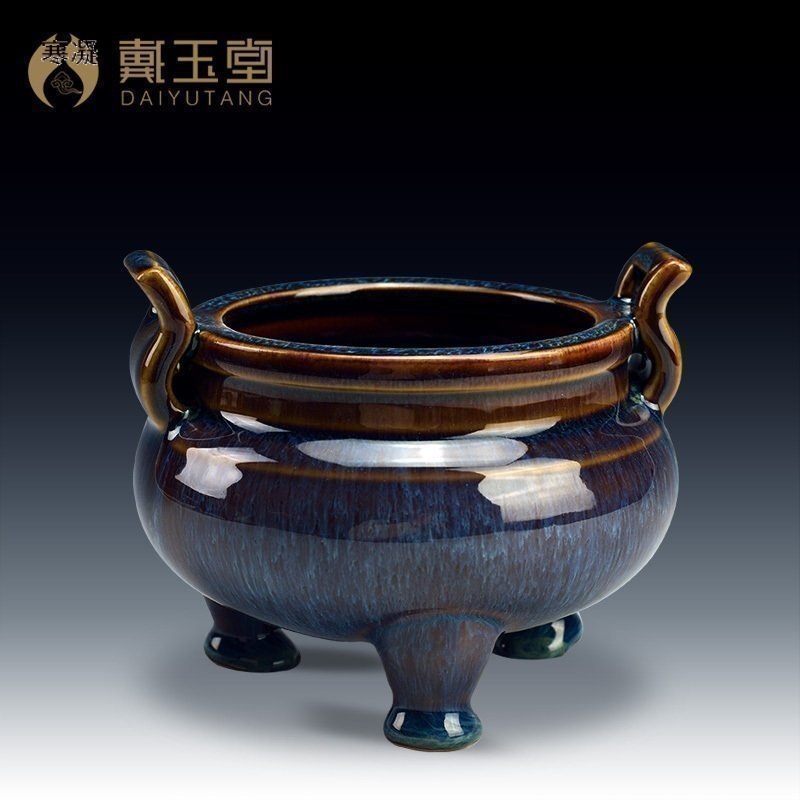 戴玉堂 陶瓷香炉线香供奉供佛室内家用仿古大号 佛教佛具用品摆件