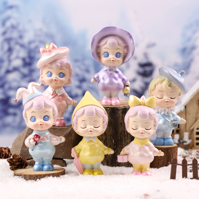 甜酷情侣盲盒手办批发潮玩男孩女孩家居装饰小摆件儿童节日礼物