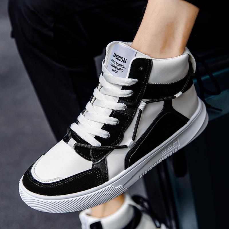 四季男高帮鞋板鞋男士休闲鞋秋冬季男学生中帮批发质量好aj潮鞋