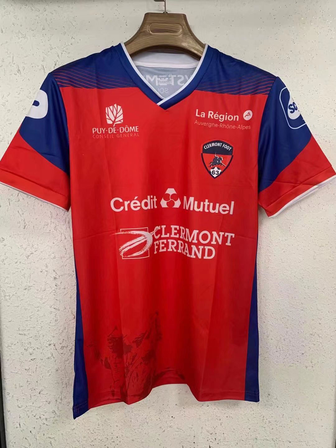 21-22法甲克莱蒙冷门主客场球衣 巴约 特尔 clermont foot 足球服