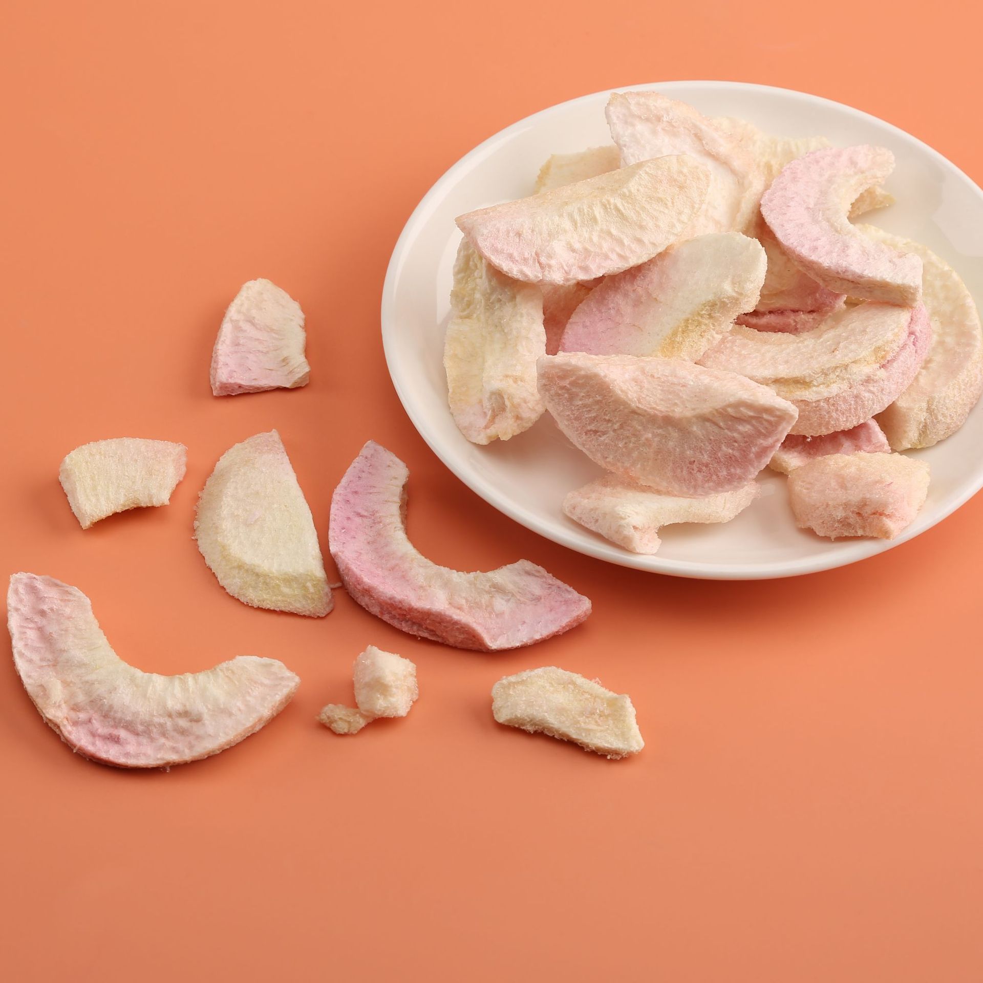 冻干水蜜桃脆片麦片搭档 白桃乌龙茶不加糖水果干 办公室即食零食