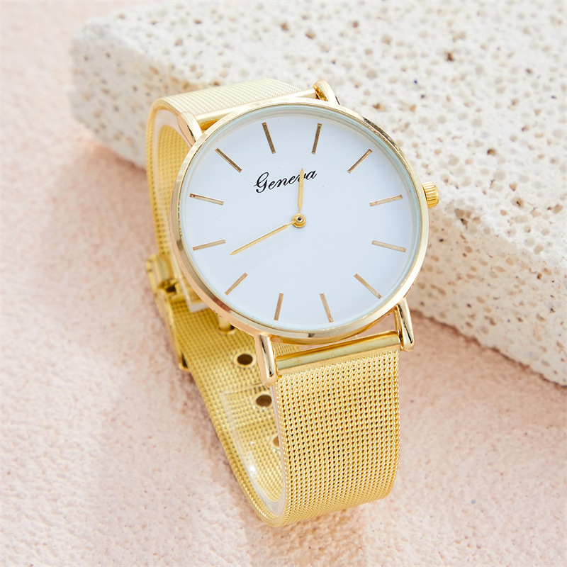 New Arrival Hot Sale Mesh Strap Fashion Mesh Strap Women's Watch Simple Temperament Fashion Women's Watch in Stock Wholesale Reloj