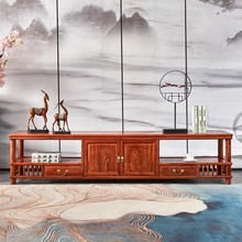 红木家具刺猬紫檀电视柜组合锦-1257