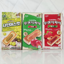 韩国食品进口零食海太苹果草莓葡萄酱派192g千层酥饼干水果酱曲奇