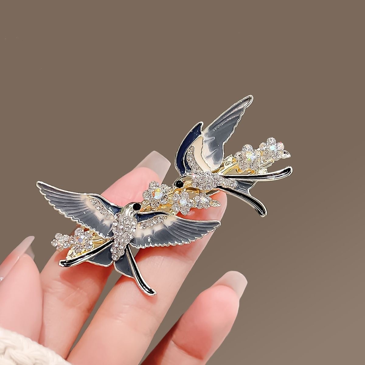 古风发饰女精致燕子发夹侧边气质刘海夹子头饰高级感发卡汉服配饰