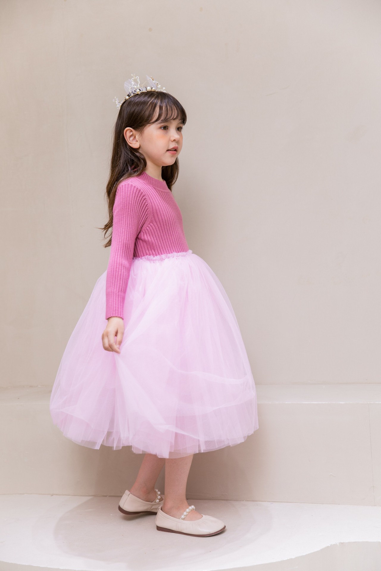 女童秋装洋气连衣裙宝宝4五5六6七7八九岁小女孩毛衣儿童公主裙子