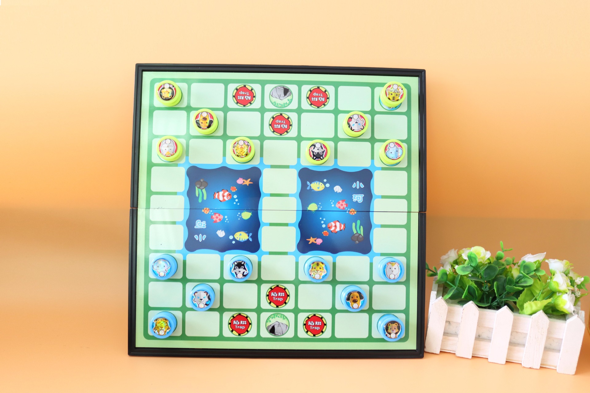 批发大号磁性可折叠斗兽棋 儿童游戏棋 卡通益智动物棋类 月销500