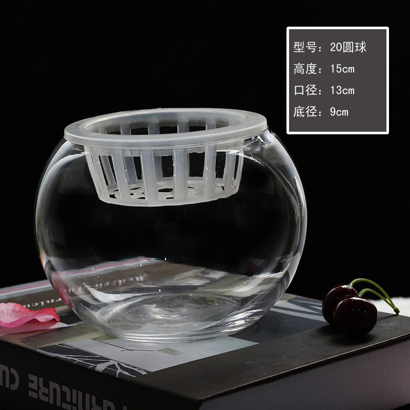 水培植物玻璃瓶 水培绿萝花瓶花盆玻璃圆球水养鱼缸器皿容器