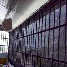 黑色六针加密加厚家用窗帘活动式窗户阳台多肉遮阳网网隔热网