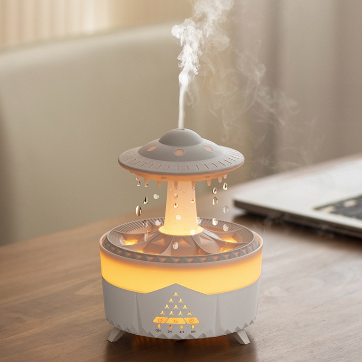 Water Drop Humidifier Flame Aroma Diffuser Household Large Capacity Intelligent Volcano Spray Atomizer Wholesale