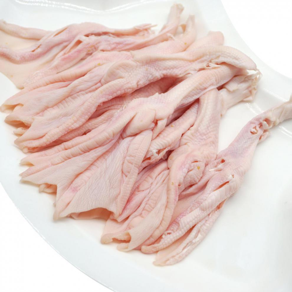 无骨鸭掌生冷冻去骨鸭爪脱骨生鲜鸭脚火锅食材酒店卤货2斤包邮