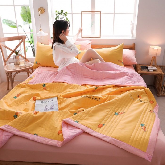 Factory Wholesale Washed Cotton Airable Cover Duvet Insert Summer Blanket Will Sell Activity Gift Quilt Quilt for Spring and Autumn Summer Summer Quilt