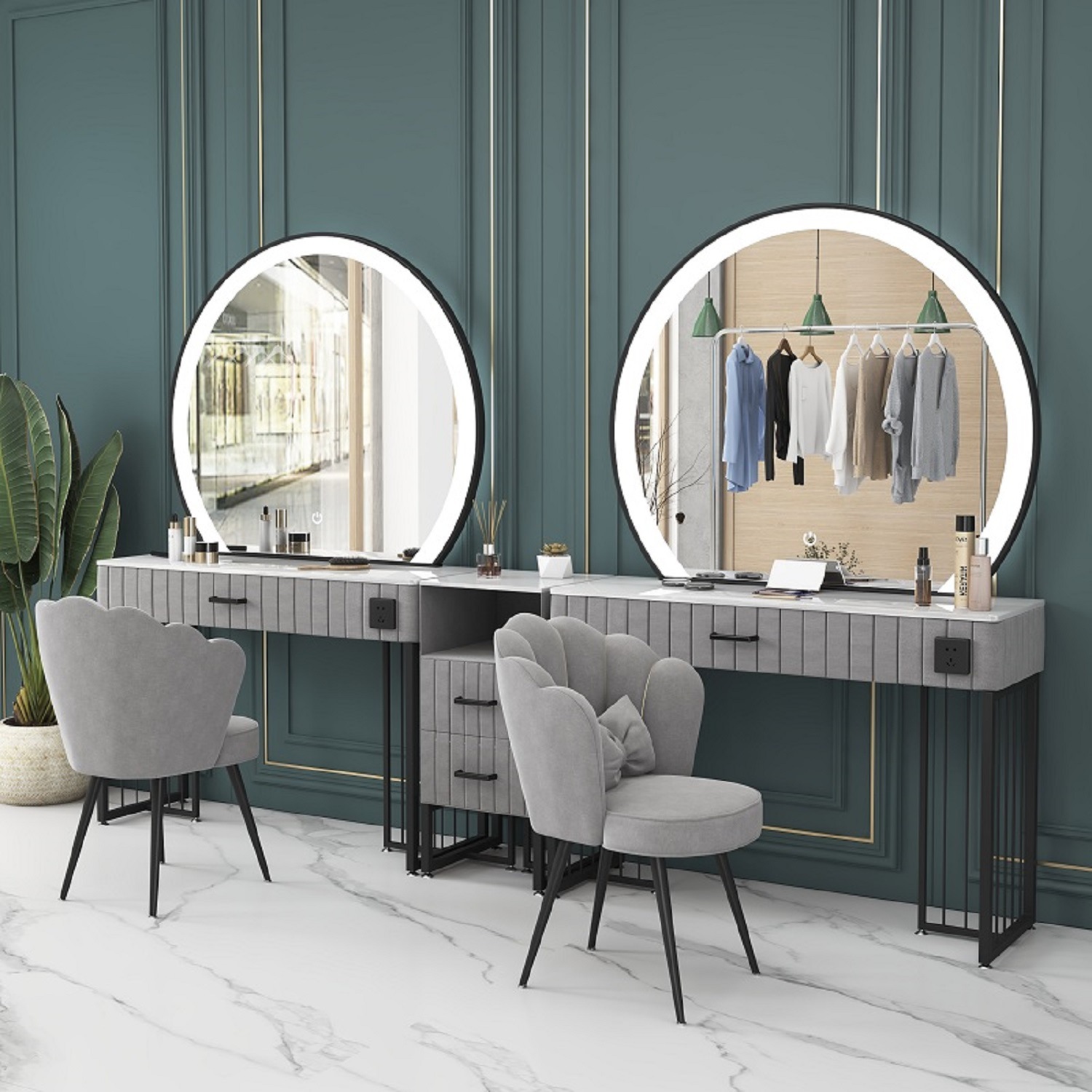 专业黑色化妆椅