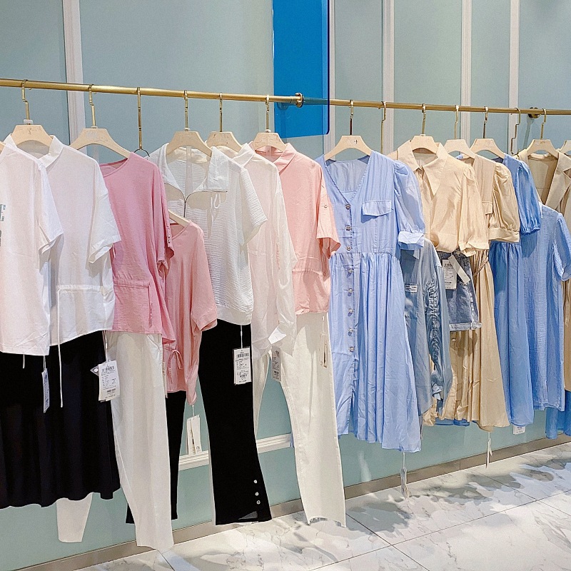 约布23夏品牌折扣女装走份连衣裙批发女装一手货源三标齐全直播撤