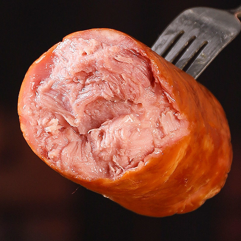 青岛老火腿00g老式火腿肠手撕纯瘦腱子肉烟熏精瘦肉开袋即食厂