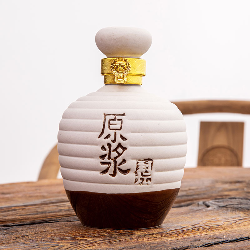 40hp原浆酒密封酒坛仿古空酒瓶一斤装带包装窖藏白酒私藏手抓瓶