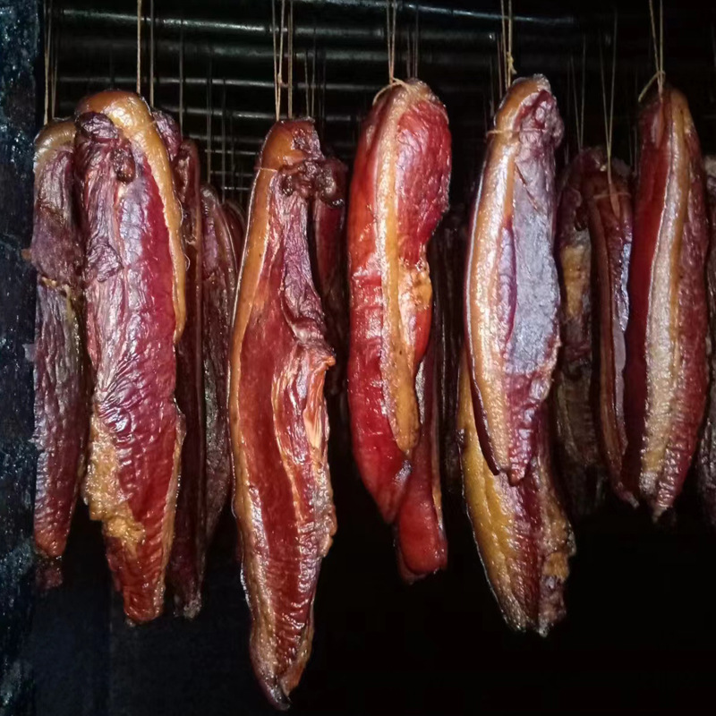 四川烟熏后腿腊肉30斤整箱农家自制川味柴火二刀后腿腊肉餐饮批发