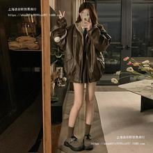 实拍 两面穿美式复古羊羔毛加绒皮衣女加厚皮毛冬季外套棉服女