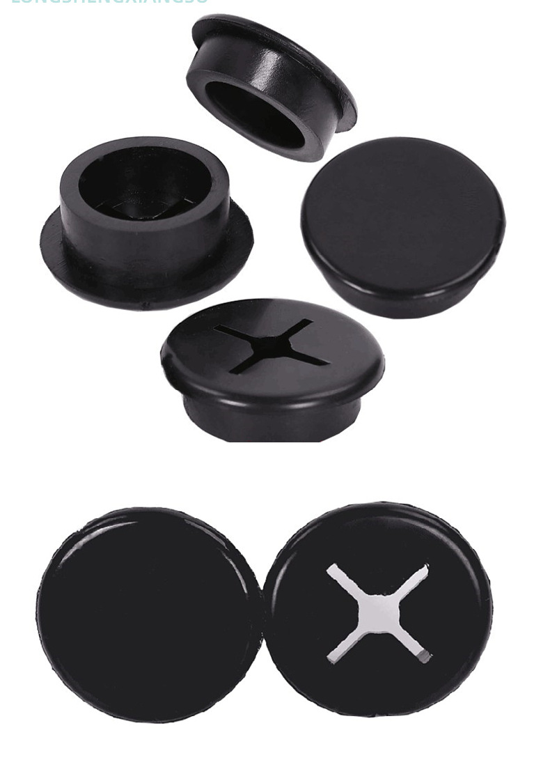 批发黑色橡胶塞子自动化设备孔塞橡胶堵头防尘防水塞胶堵头胶堵