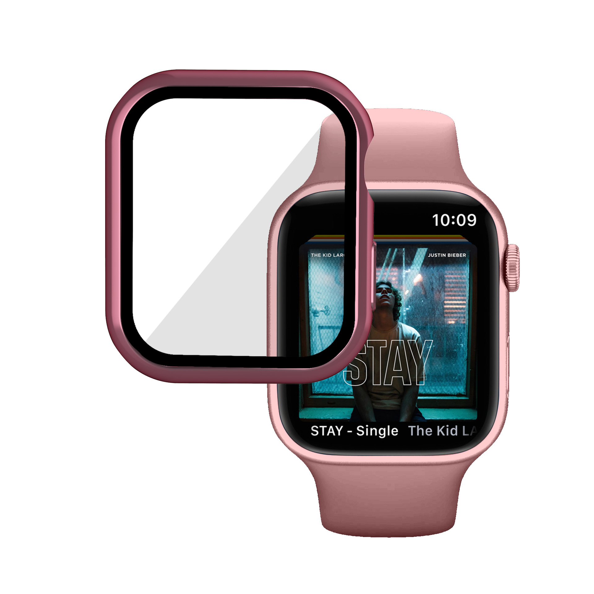 苹果iwatch7手表壳适用apple watch手表保护套电镀壳膜一体手表壳