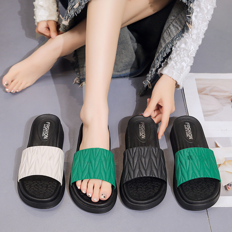 厚底拖鞋女2024夏季新款韩版时尚鱼嘴舒适外穿网红女士凉拖批发