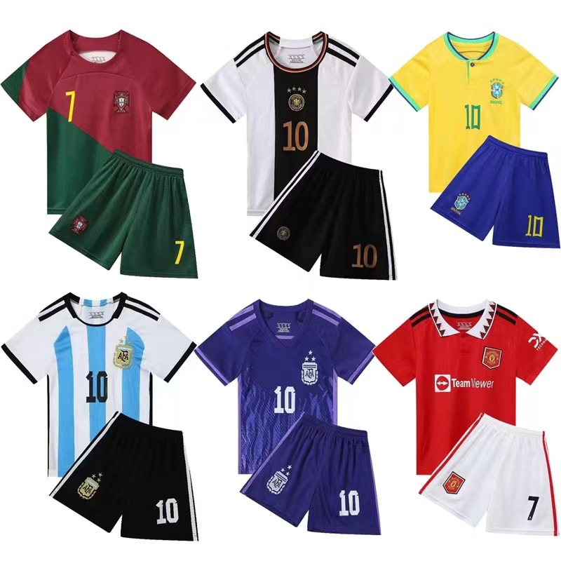 2223世界杯儿童足球服套装男女小学生幼儿园比赛表演服训练班服