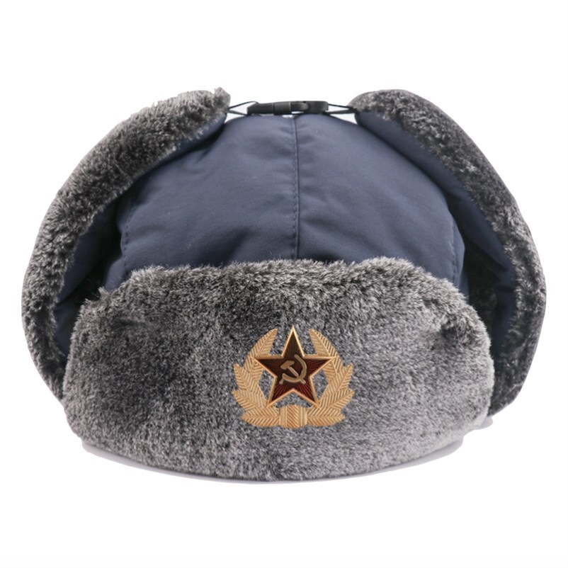 苏联帽cccp帽子苏联帽子苏联红军帽苏联政委帽俄罗斯帽保暖护耳帽