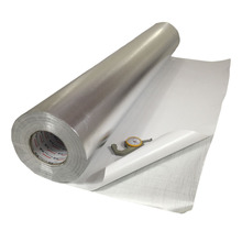 NK7M加厚防水自粘铝箔玻纤布 反光隔热阻燃锡箔纸防火耐高温1米宽
