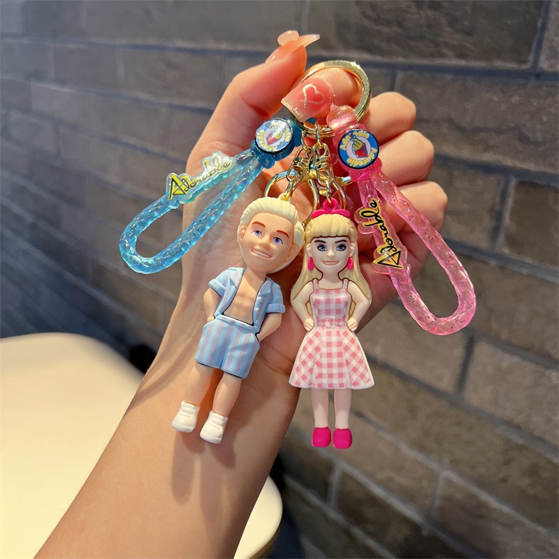 Creative Cartoon Barbie Keychain Cute Barbie Shoes Key Chain Fashion Barbie Men and Women Character Pendant Wholesale