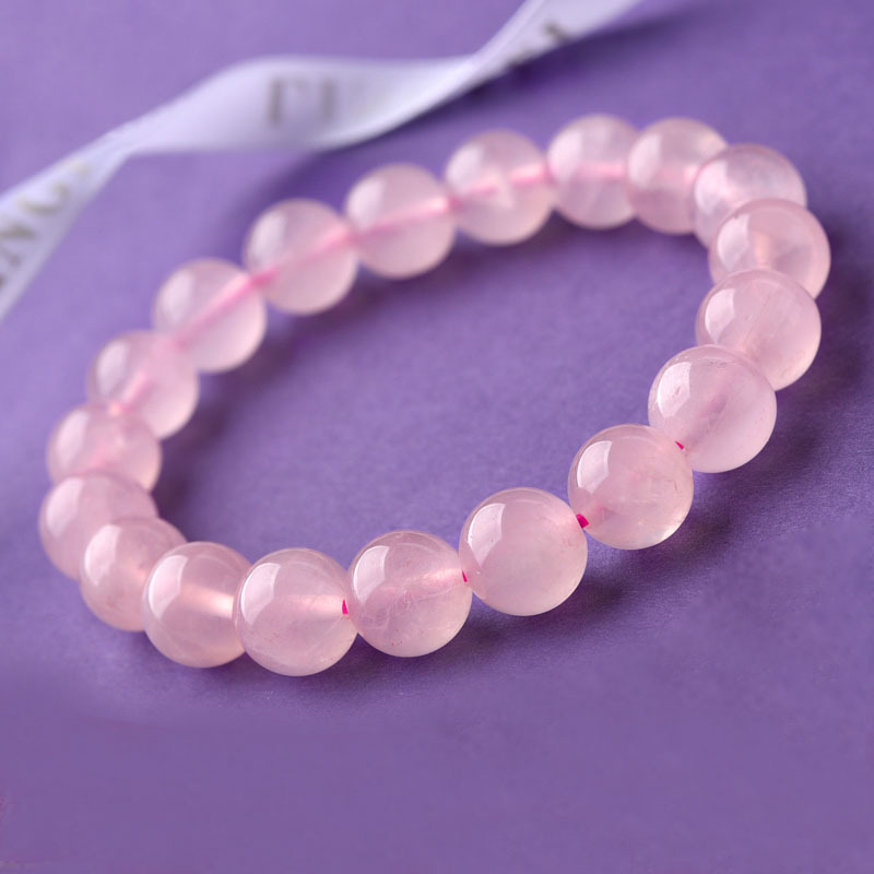 粉水晶手链批发 创意地推小礼物黑曜石手链可爱女士手串-阿里巴巴