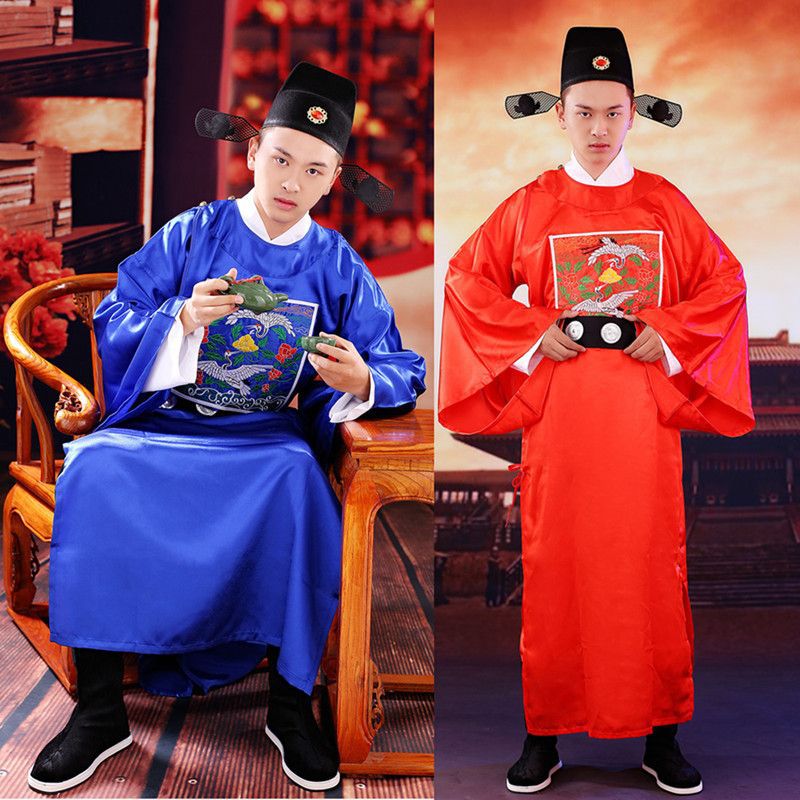 明朝官服cos服装男朝廷官员古装大臣县令官芝麻官服演出道具服装