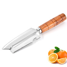 加厚不锈钢甘蔗削皮刀菠萝刀削甘蔗刀长把刨刀水果店削皮刀多用刀